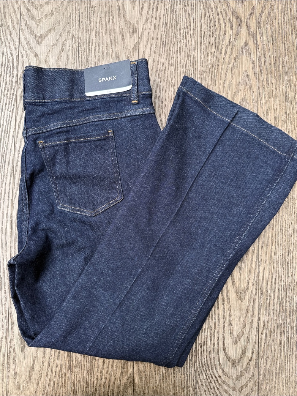 SPANX Women's Indigo Wide Leg Flare Jeans
